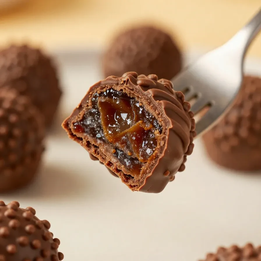 Uma bandeja cheia de brigadeiros de chocolate tradicionais decorados com granulado.