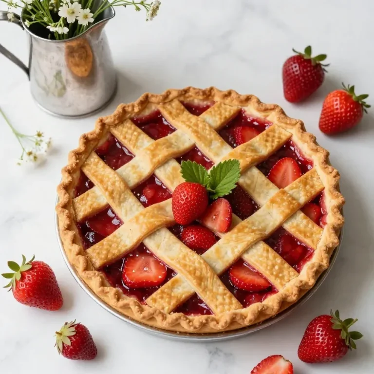 Uma tarte de morangos saudável com massa integral e recheio leve.
