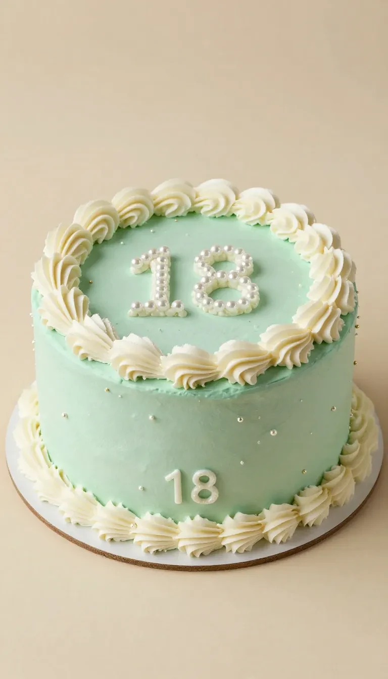 Bolo verde decorado com temas de aniversário, fácil de preparar e ideal para celebrações.