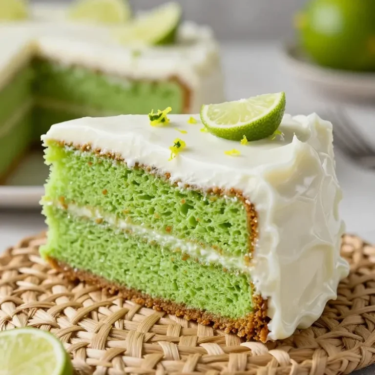 Bolo de limão feito no liquidificador, servido em um prato branco.